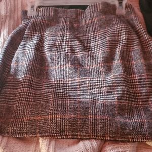 Plaid mini skirt
